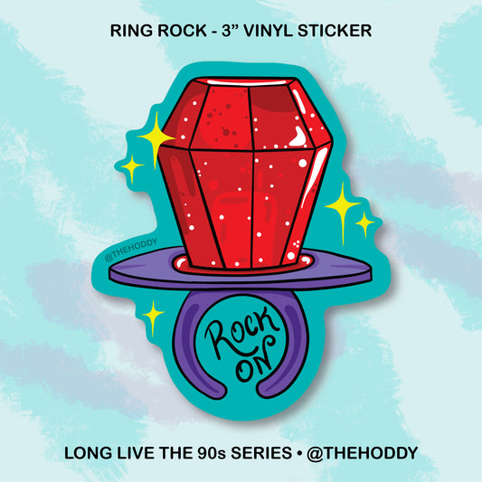 Ring Rock - 3" Vinyl Sticker